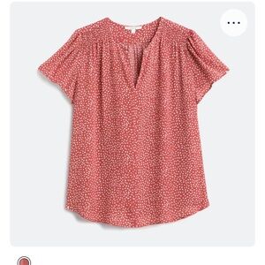 Women's Red Dotted Top